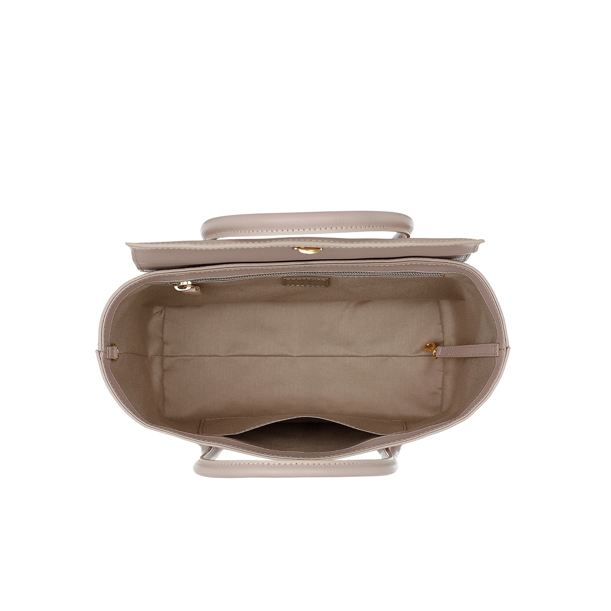 AMELI Zurich | IDA SMALL | Nude | Collina' Pebbled Leather | Inside