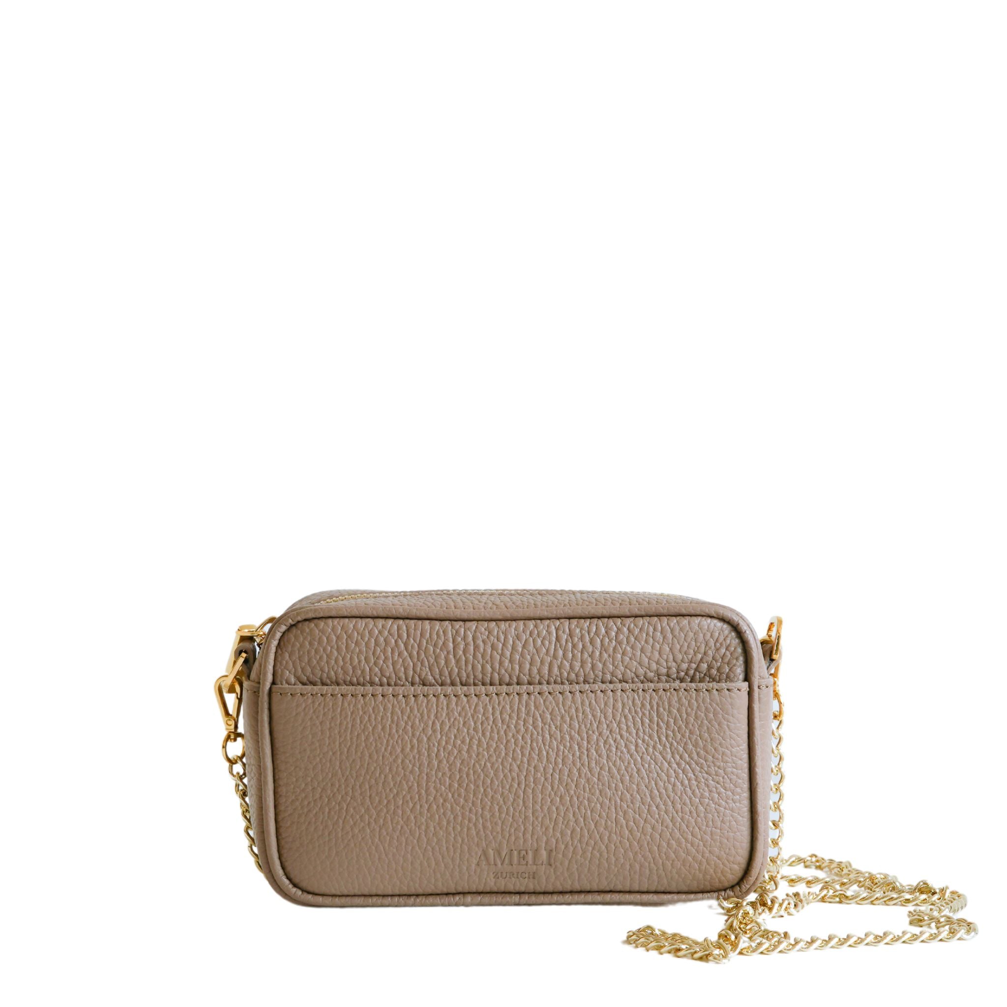 AMELI Zurich | Belvoir | Greige | Soft Grain Leather | Front