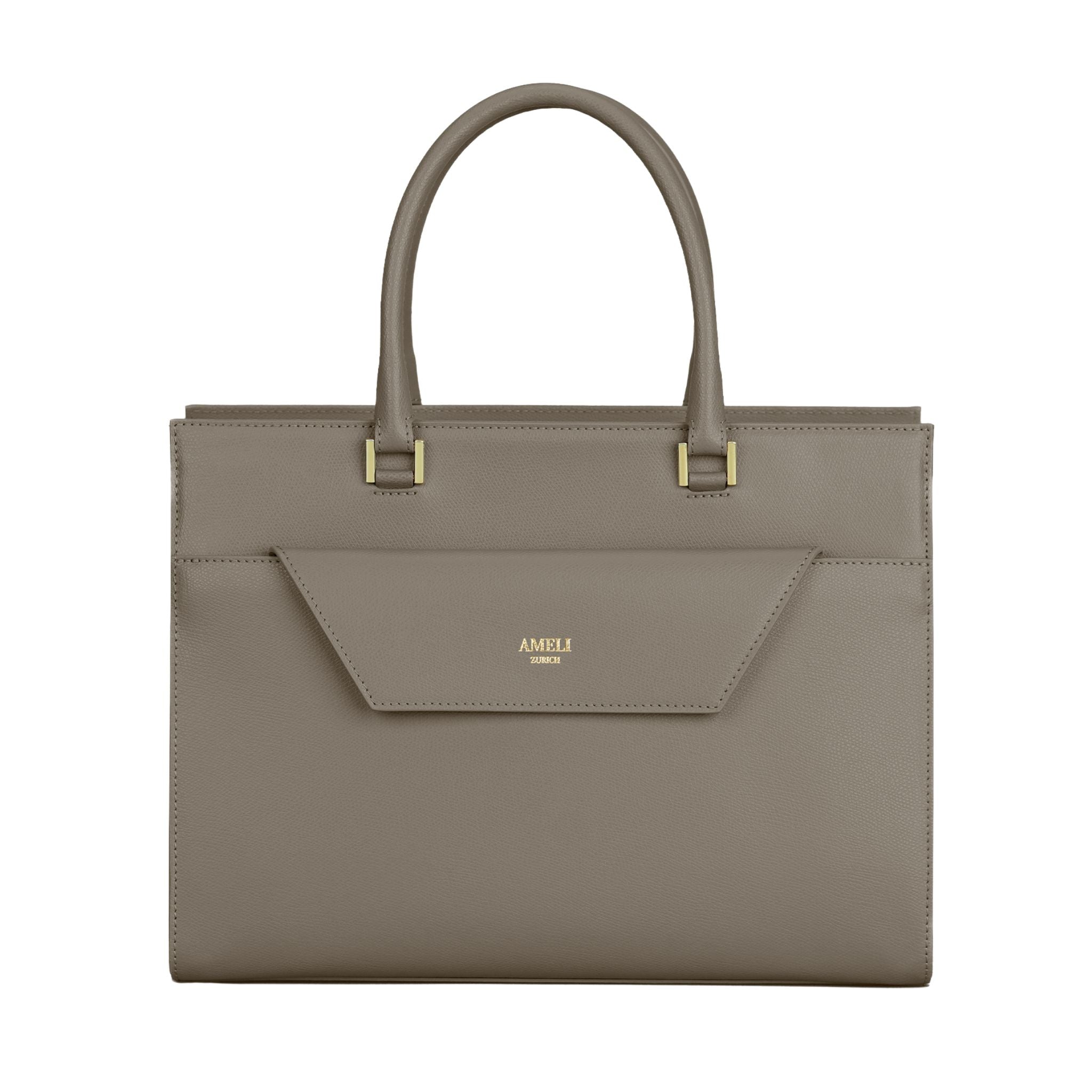 AMELI Zurich | CENTRAL | Greige | Pebbled Leather | Front