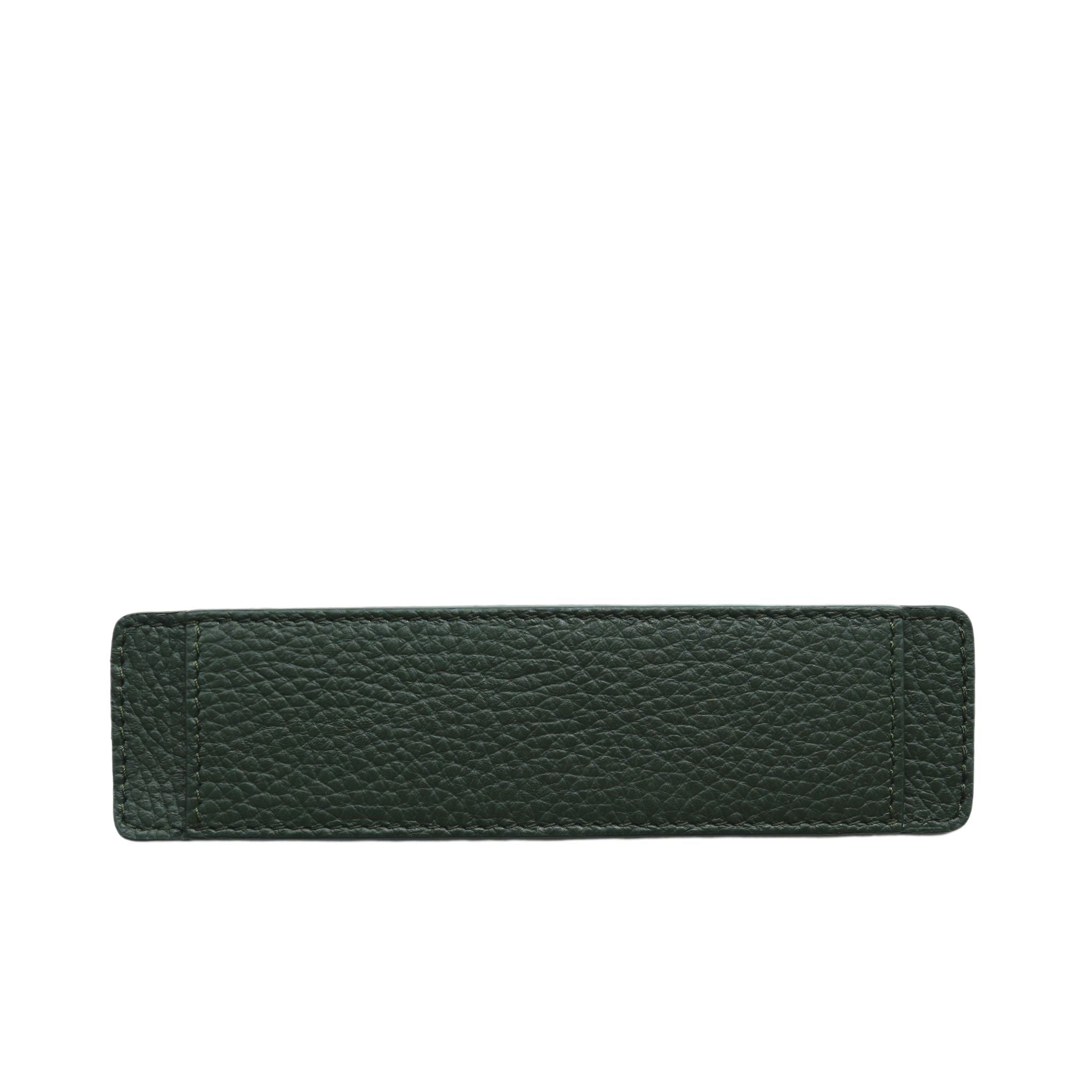 AMELI Zurich | Shoulder Pad | Dark Green | Soft Grain Leather | Front 