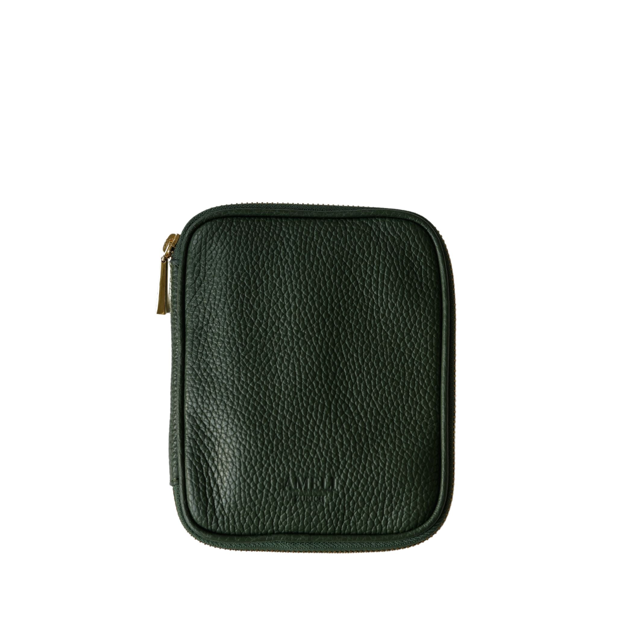 AMELI Zurich | TECHNOPARK | Dark Green | Small | Golden Hardware | Front