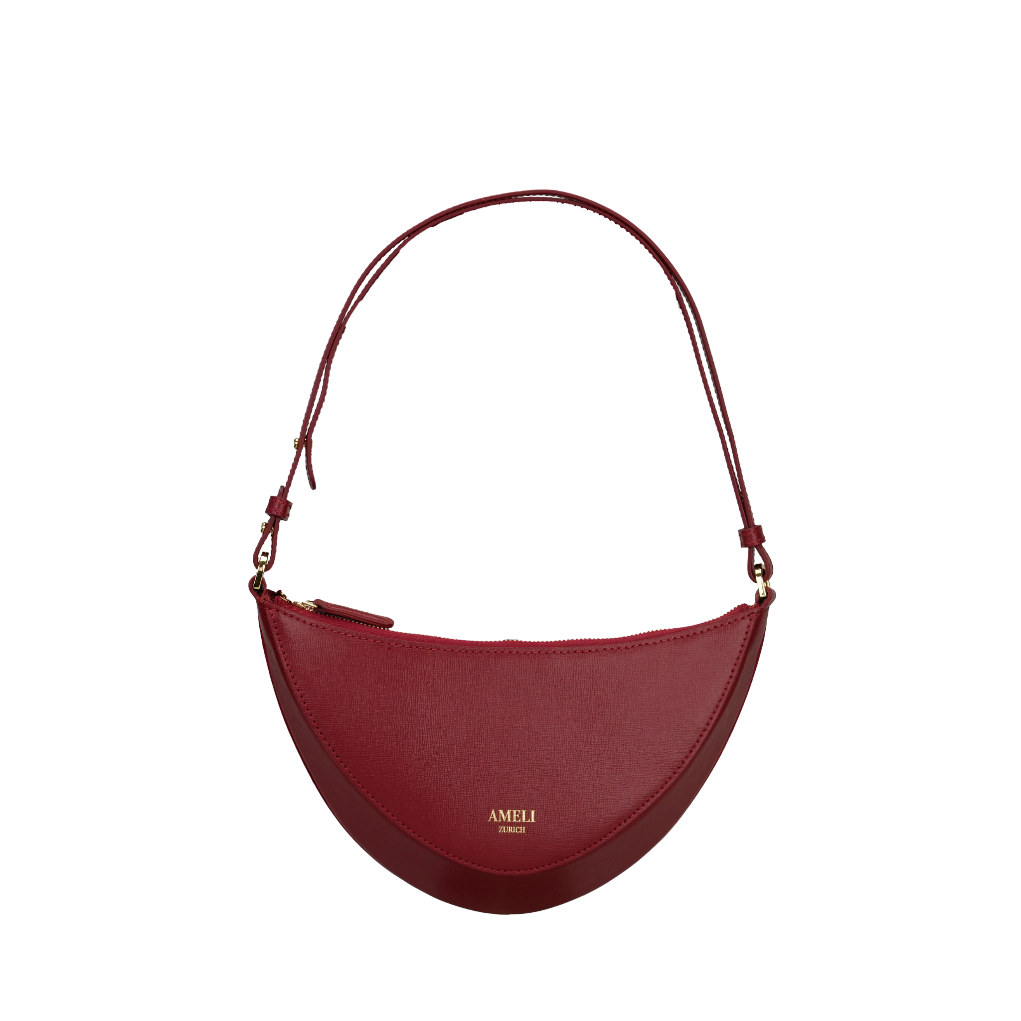 AMELI Zurich | HELVETIA | Red | Saffiano Leather | Front