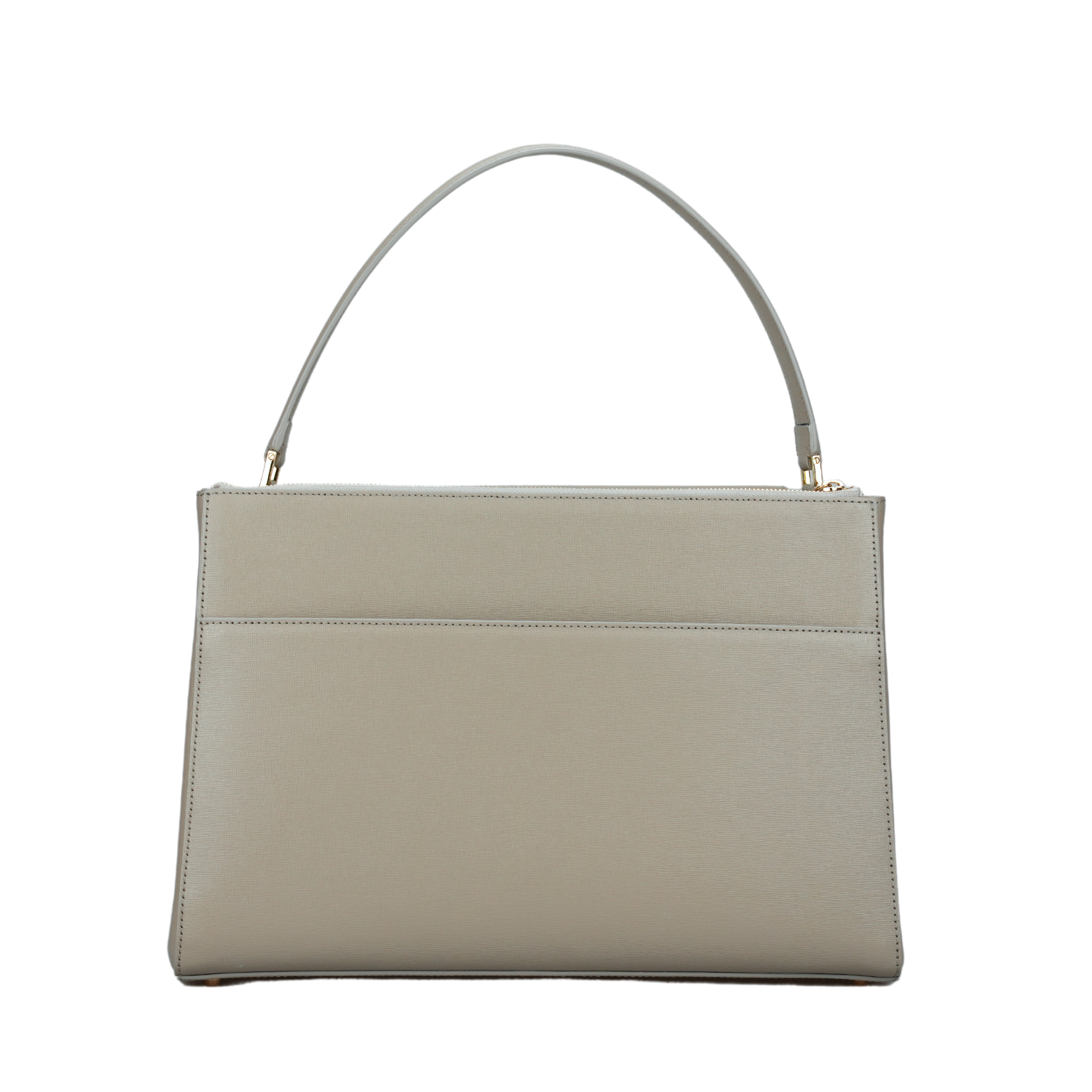 AMELI Zurich | SEEFELD | Taupe | Saffiano Leather | Back