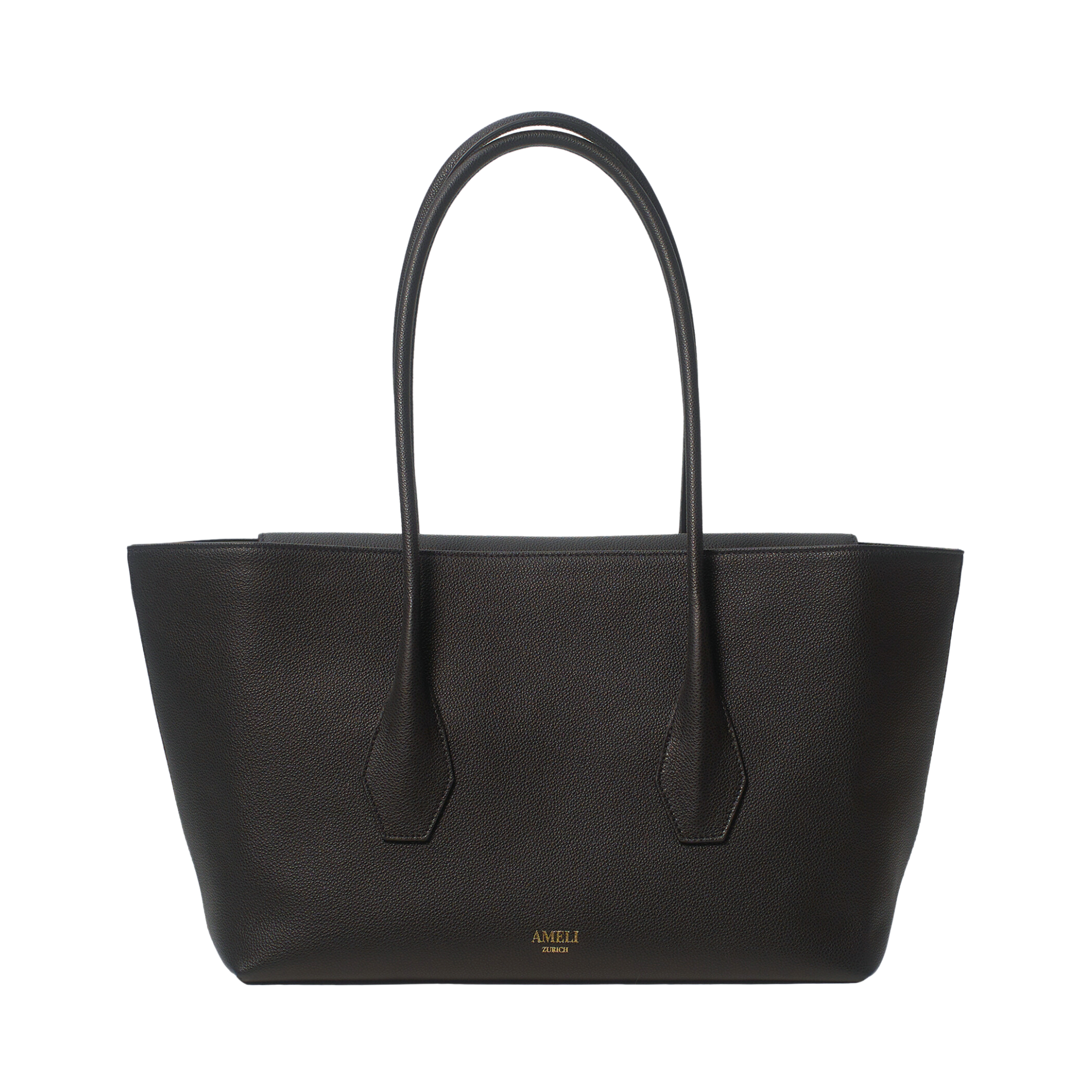 AMELI Zurich | IDA | Black | Small Grain Leather | Front3