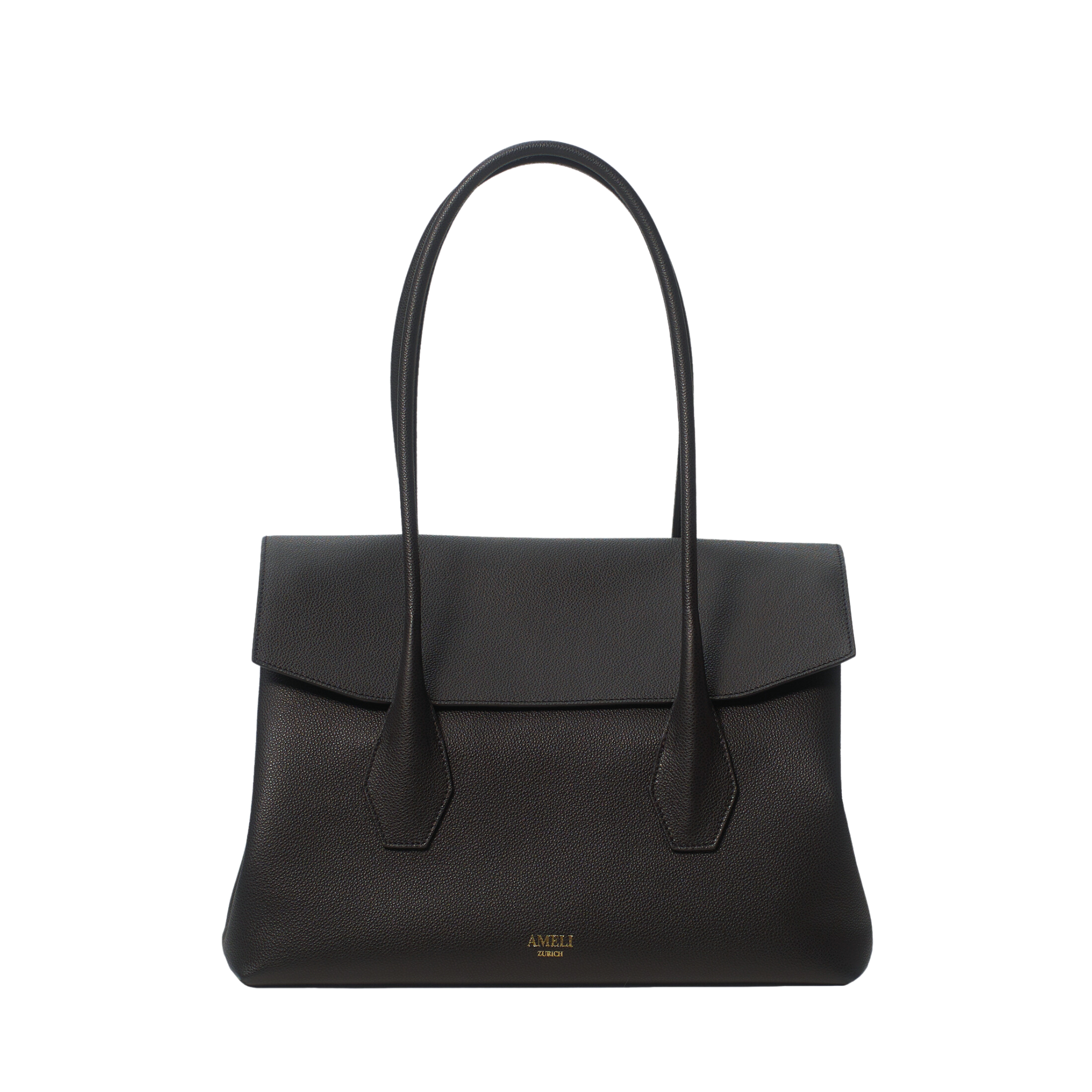 AMELI Zurich | IDA | Black | Small Grain Leather | Front2