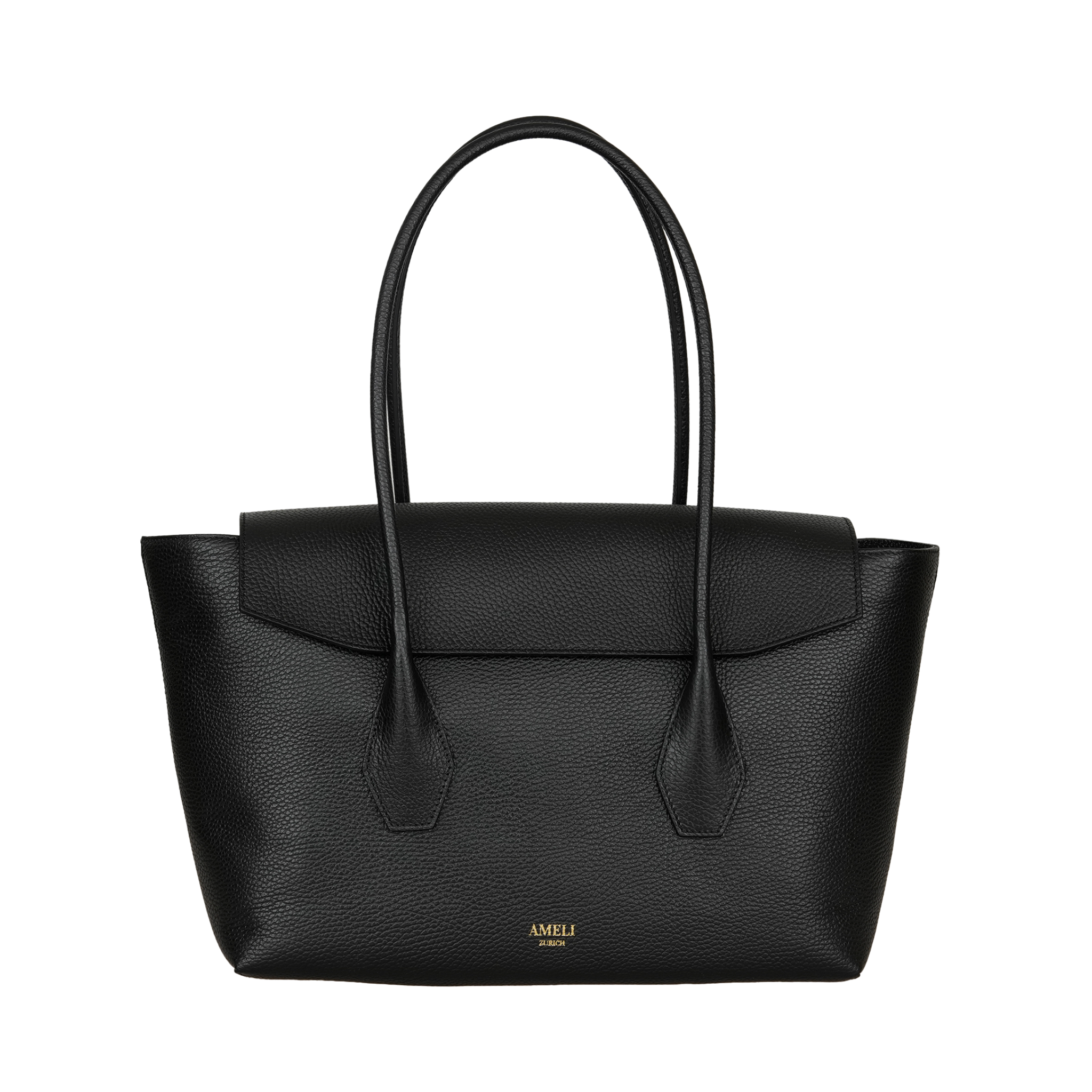 AMELI Zurich | IDA | Black | Soft Grain Leather | Front