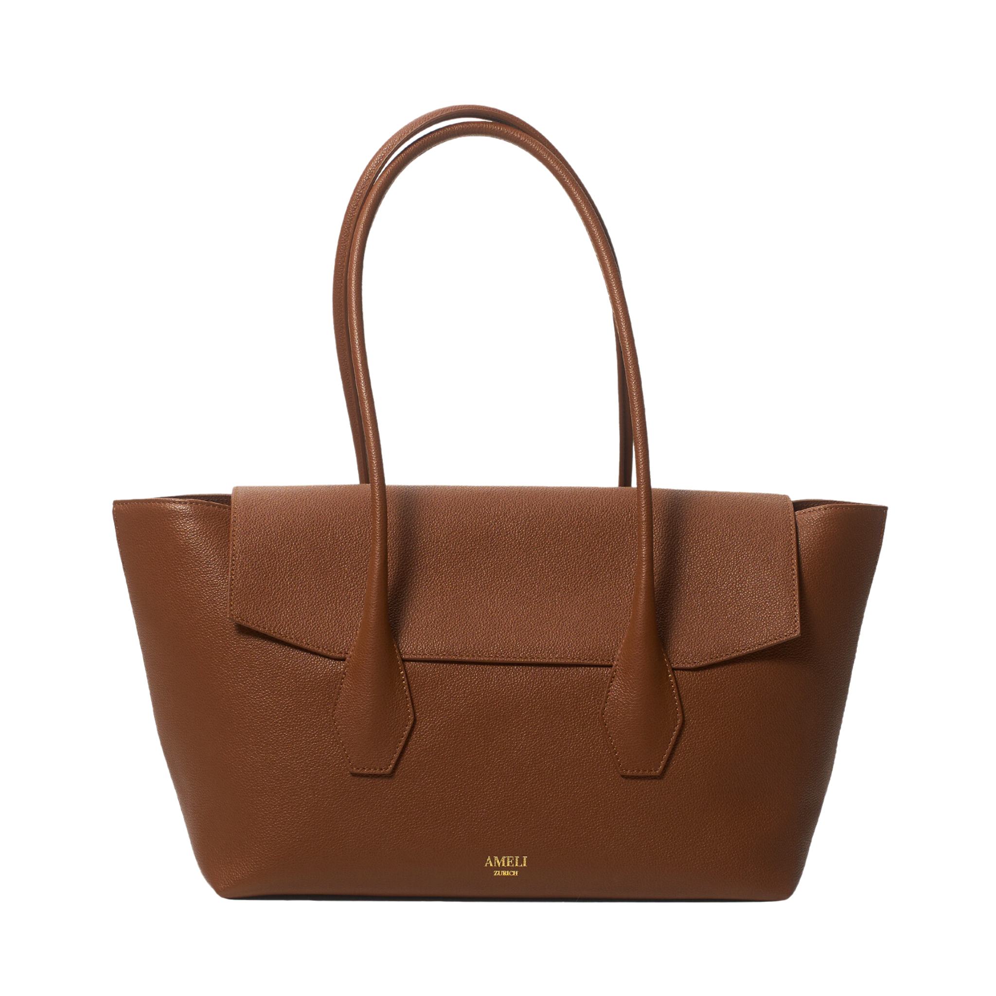 AMELI Zurich | IDA | Cognac | Small Grain Leather | Front