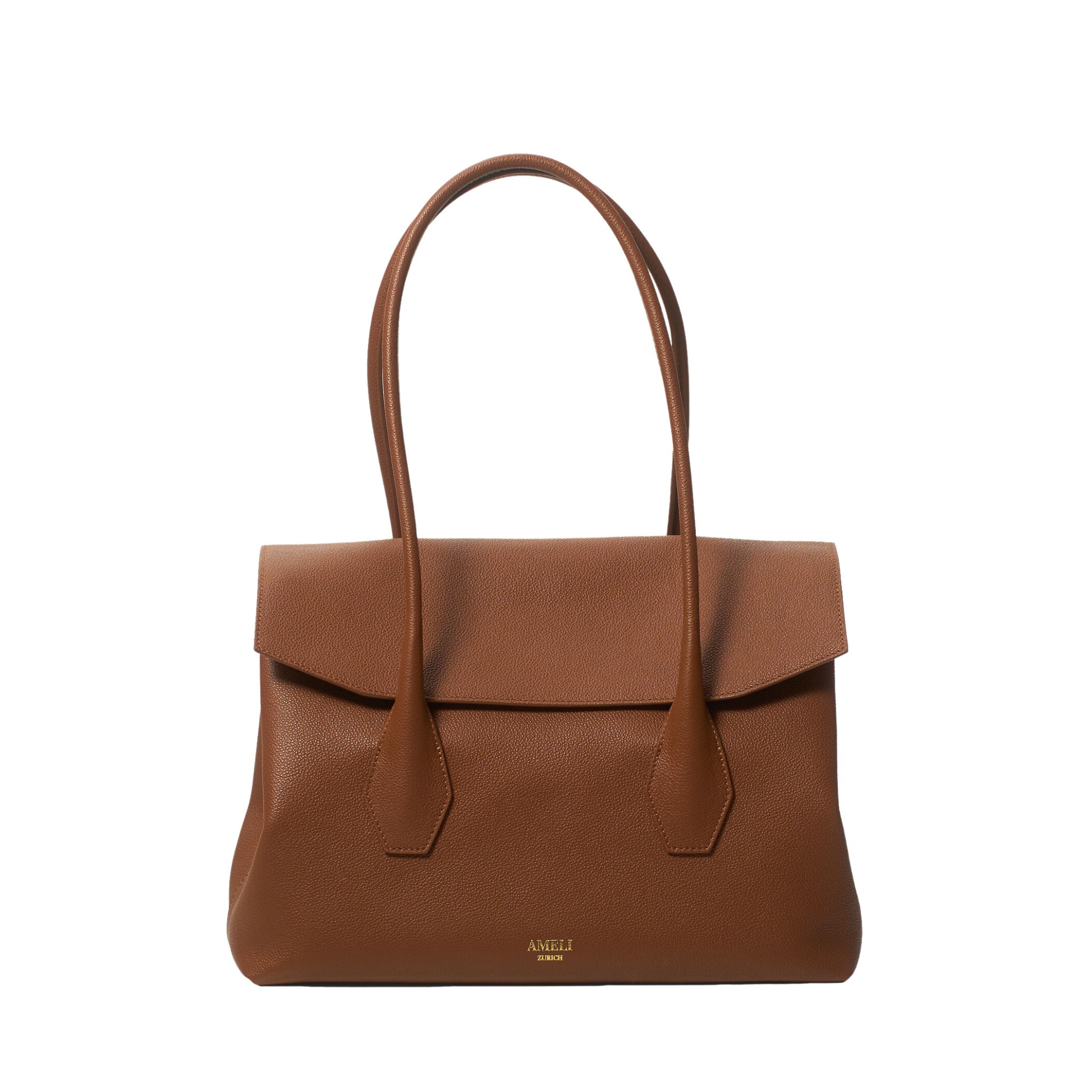 AMELI Zurich | IDA | Cognac | Small Grain Leather | Front3