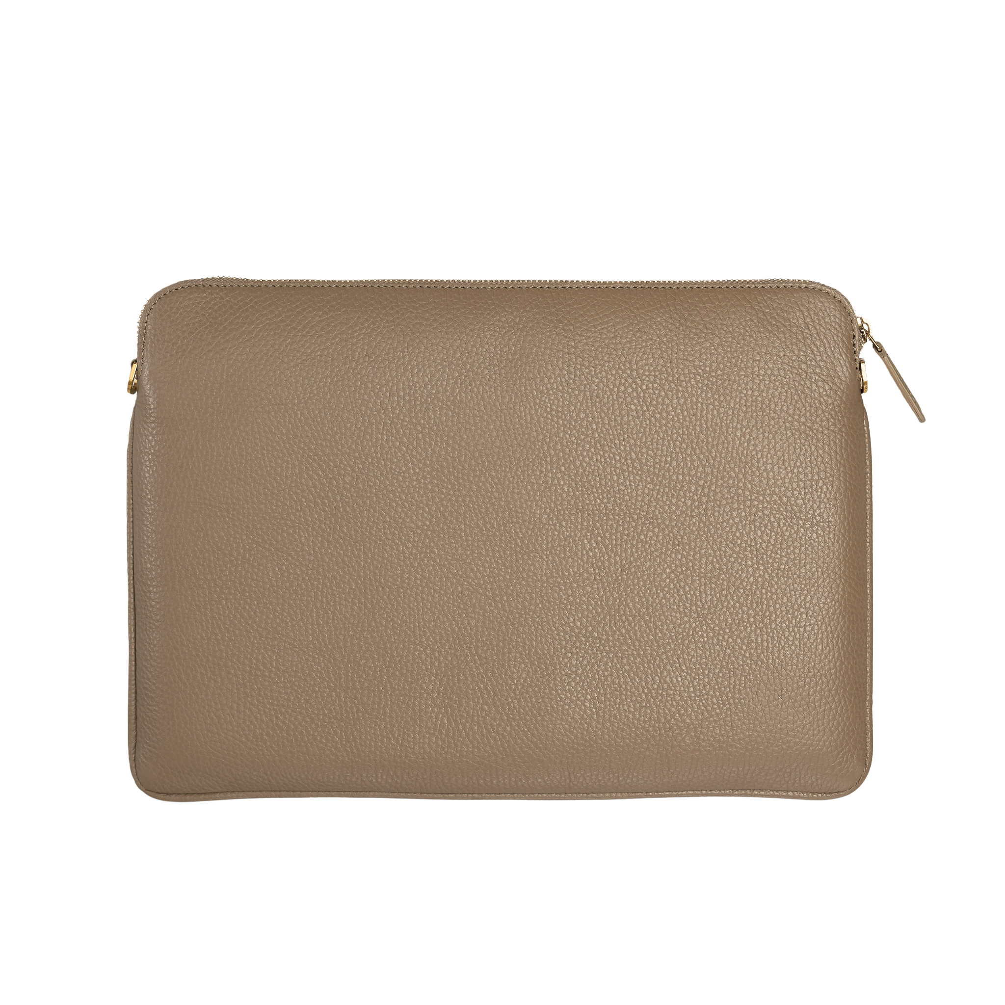 AMELI Zurich | LAPTOP CASE | Greige | Soft Grain Leather | Back