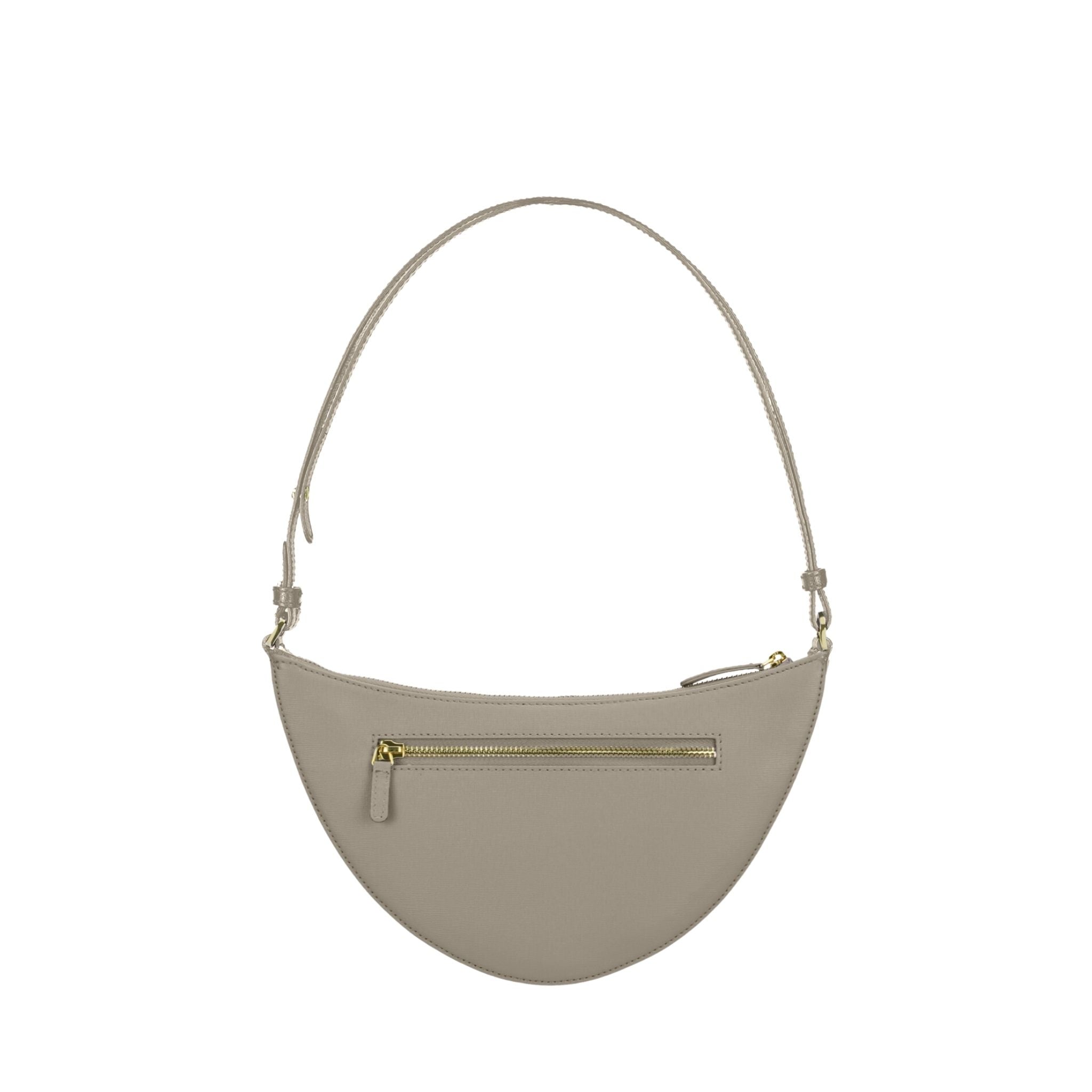 AMELI Zurich | HELVETIA | Taupe | Saffiano Leather | Back