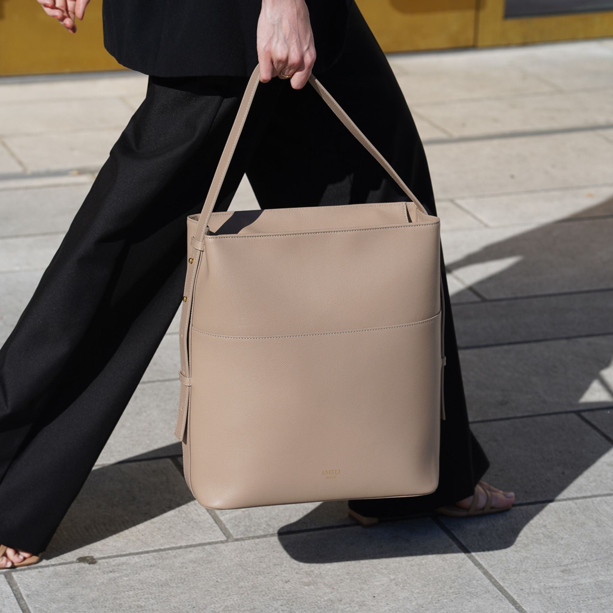 AMELI Zurich | LETTEN | Cappuccino | Pebbled Leather | Front