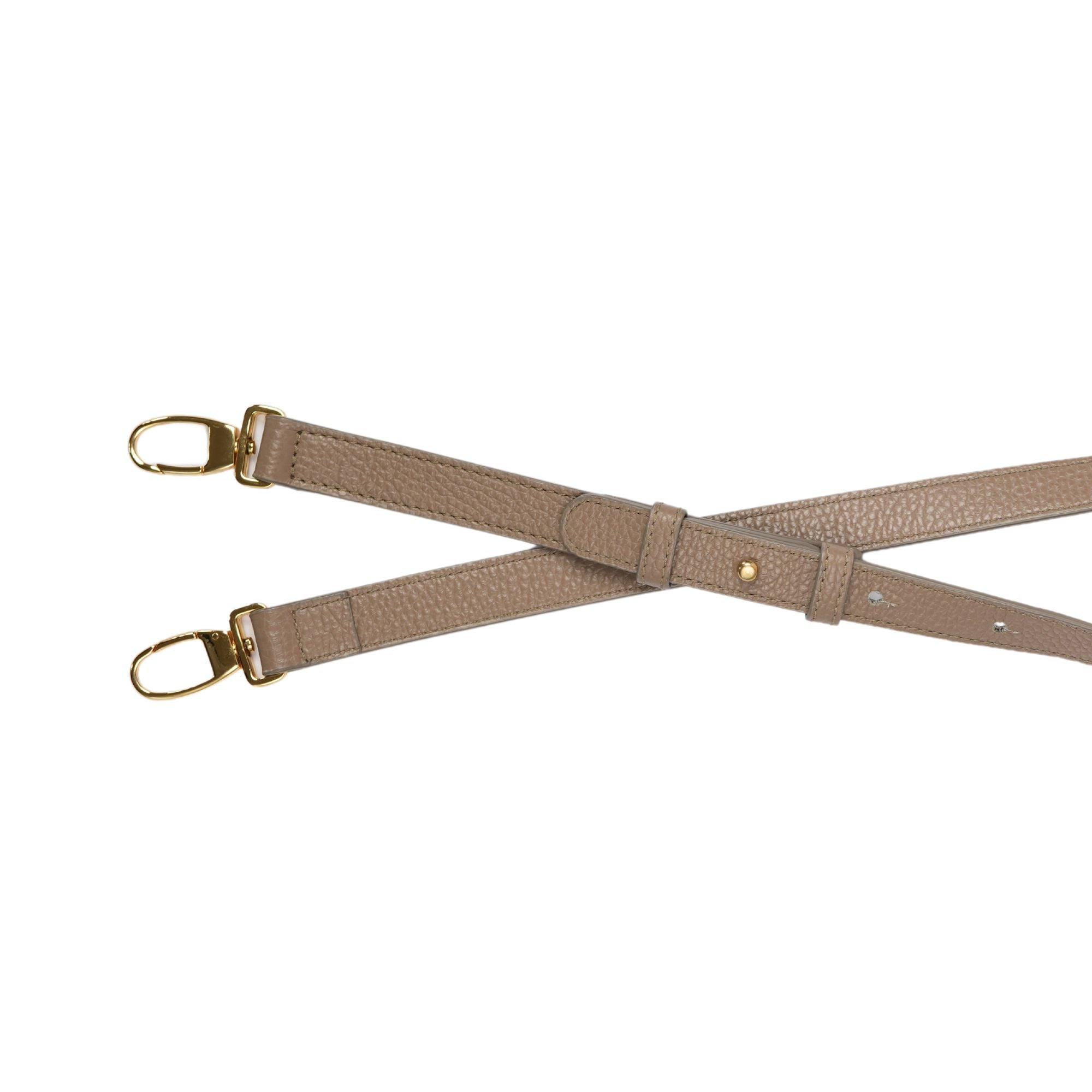AMELI Zurich | LEATHER STRAP | Greige | Soft Grain Leather | Front