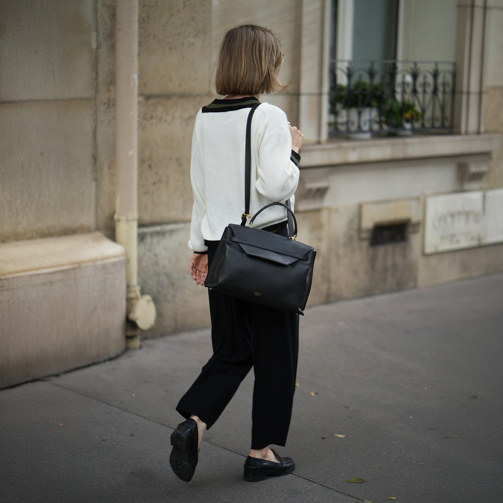 AMELI Zurich | VIADUKT DAY 24 | Black | Soft Grain Leather | Shoulder bag