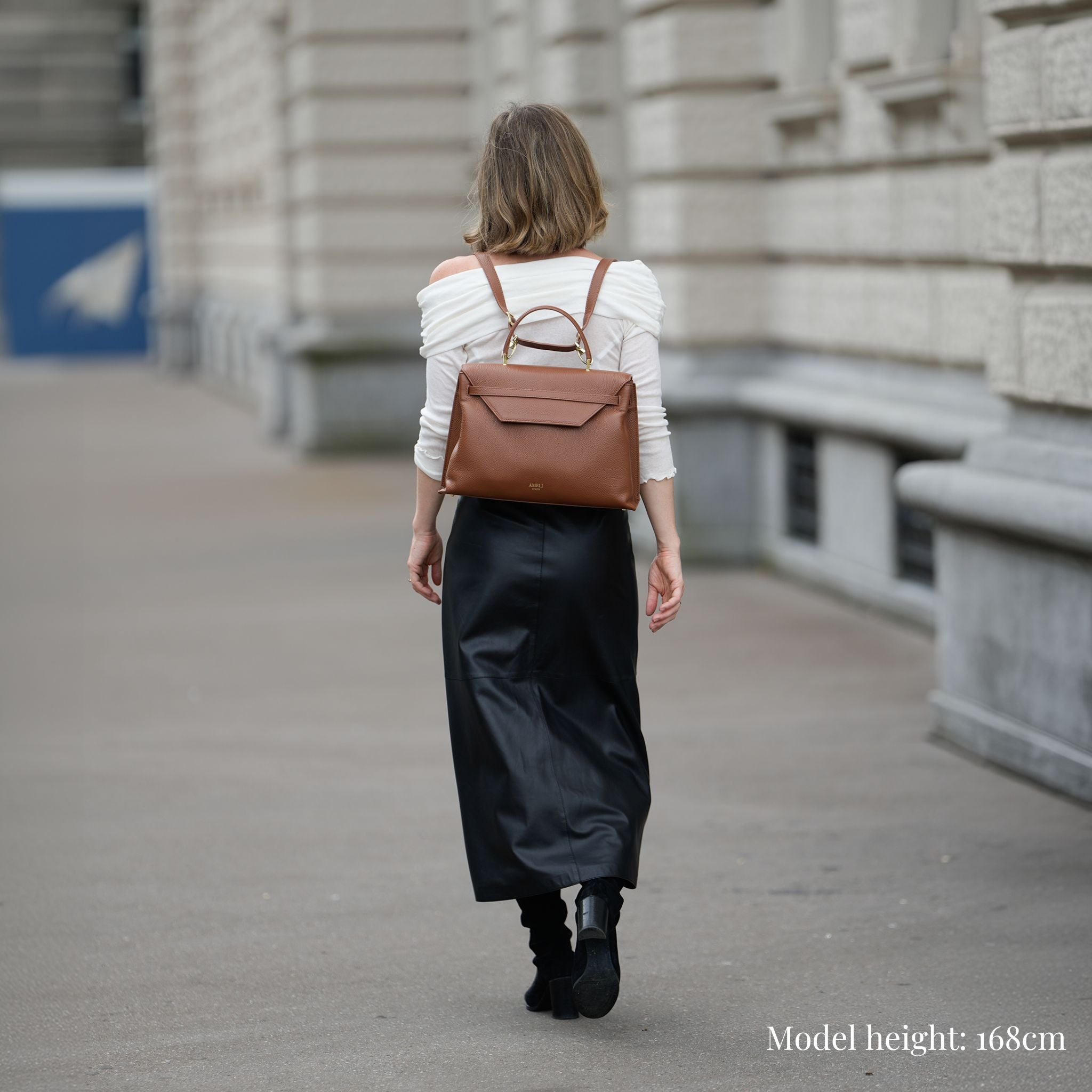 AMELI Zurich | VIADUKT DAY | Cognac | Dollarino Leather | Backpack