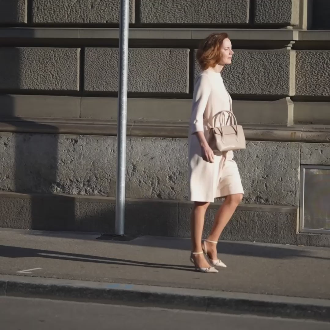 AMELI Zurich | IDA SMALL | Nude | Collina' Pebbled Leather | Video